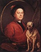 HOGARTH, William The Painter and his Pug f china oil painting reproduction